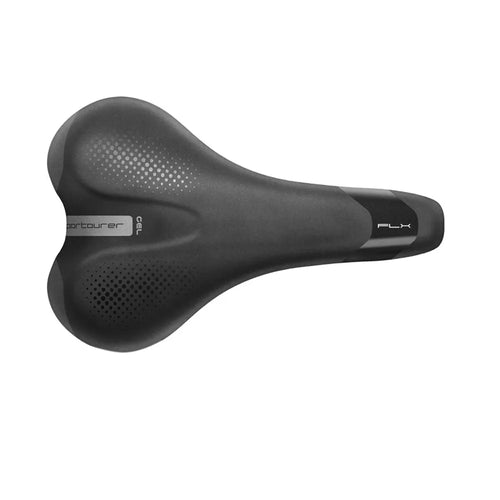Sportourer FLX Ladies Gel Soft Touch Bike Saddle in Black