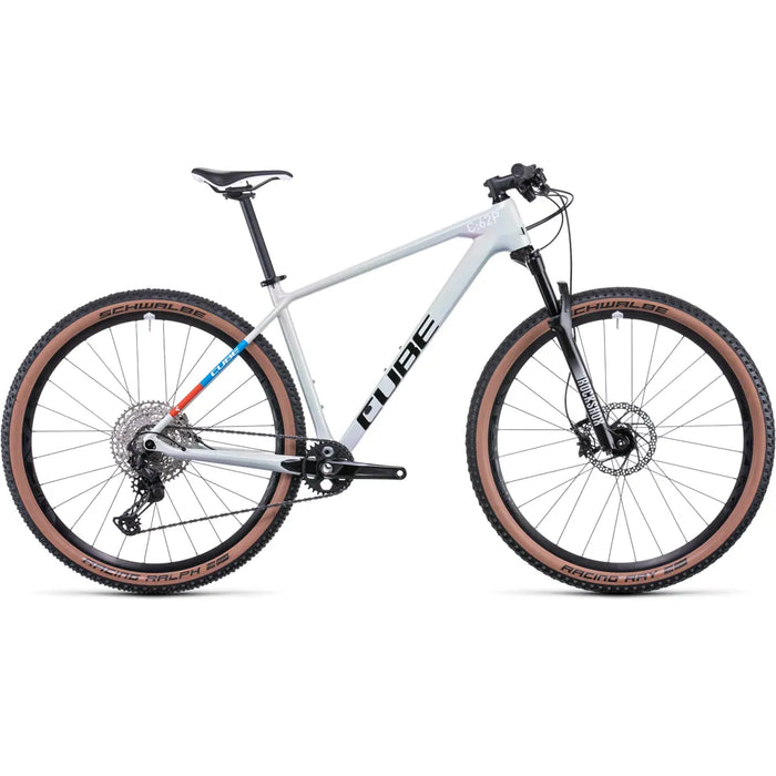 2023 Cube Reaction c:62 Pro Carbon Hardtail Mountain Bike in White