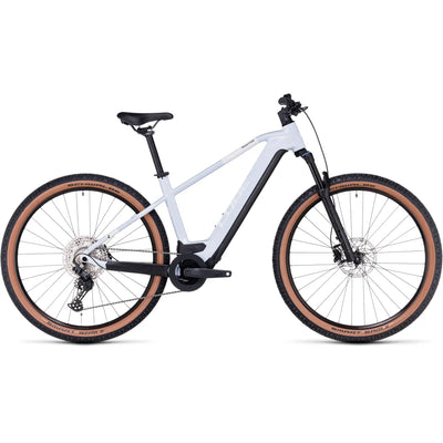 2023 Cube Reaction Hybrid Pro 625 Electric Mountain Bike in Flash White