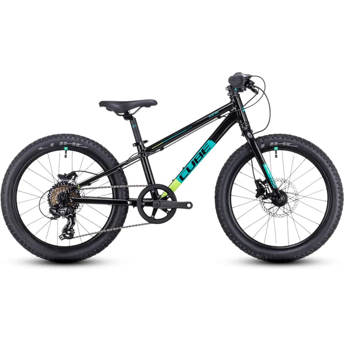 2023 Cube Acid 200 Disc 20 Inch Kid's Bike in Black and Green