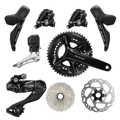 Shimano 105 Di2 R7100 12-speed Disc Brake Groupset - 172.5mm 50/34T