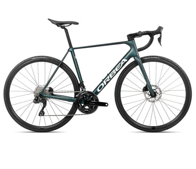 2026 Orbea Orca M30i 105 Di2 Carbon Road Bike In Escape Green/Carbon View Matt