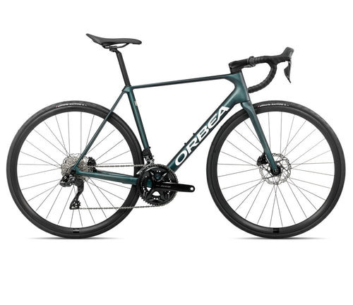 2026 Orbea Orca M30i 105 Di2 Carbon Road Bike In Escape Green/Carbon View Matt