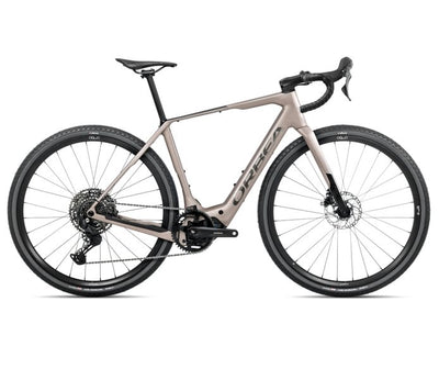 2026 Orbea DENNA M40 Electric Gravel Bike in Nickel Matt/Carbon Raw Gloss
