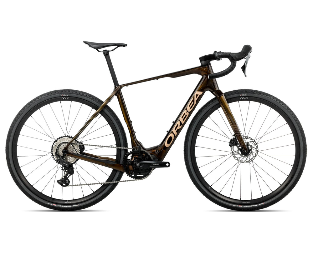 2026 Orbea Denna M20
 Electric Gravel Bike In Caramel Carbon View