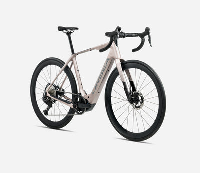 2026 Orbea DENNA M40 Electric Gravel Bike in Nickel Matt/Carbon Raw Gloss