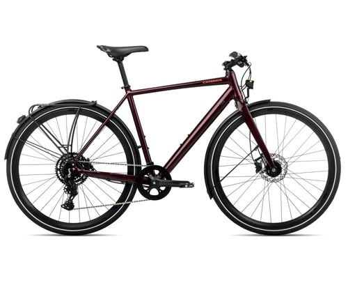 2026 Orbea Vector 25 Eq Hybrid Bike In Metallic Burgundy Red