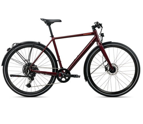 2026 Orbea Vector 15 Eq Hybrid Bike In Metallic Burgundy Red