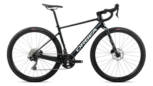 Orbea TERRA H30 Road Bike in Diamond Black - Diamond Carbon View (Gloss), side view