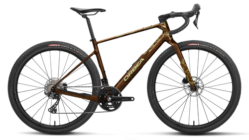 Orbea TERRA M35TEAM Road Bike in Caramel Carbon View (Gloss), side view