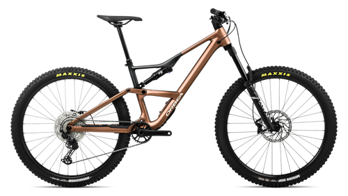 Orbea OCCAM LT H30 Mountain Bike in Metallic Cinnamon (Matt) - Black (Gloss), side view