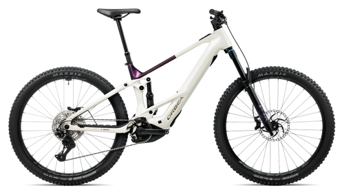 Orbea WILD TR H10 Mountain Bike in White Cream - Sunset (Gloss), side view