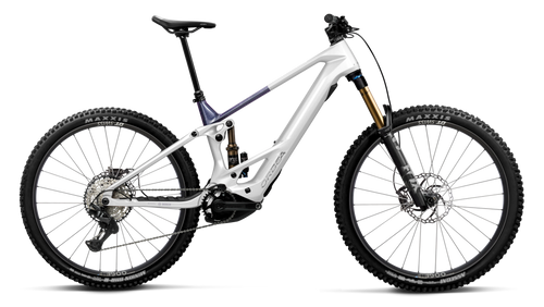 Orbea WILD TR M10 Mountain Bike in White Chic - Tanzanite Evo C. View (Gloss), side view