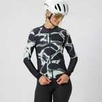 SCOTT Pro Mid Long-sleeve Women's Jersey in Black/Vapour Green, view 4
