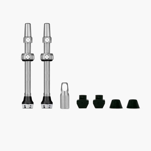 Muc-Off V2 Tubeless Valves 44mm in Silver