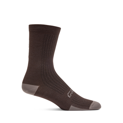 2026 GIRO HRC+Merino Unisex Cycling Socks in Dark Brown