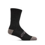2026 GIRO Winter Merino Wool Unisex Cycling Socks in Dark Grey