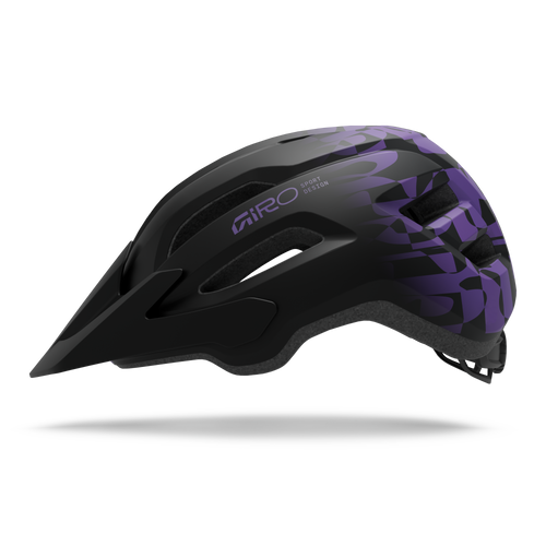 2026 GIRO Fixture II Unisex Cycling Helmet in Matte Black/Purple Rush