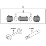 BB-RS500 Road-fit bottom bracket 41 mm diameter with inner cover, for 86.5 mm