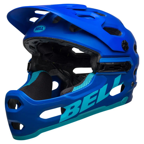 Bell Super 3R MIPS Full Face Mountain Bike Helmet In Blue