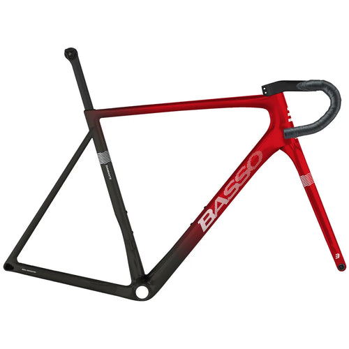 2024 Basso Diamante Carbon Road Bike Frameset in Candy Red Fade