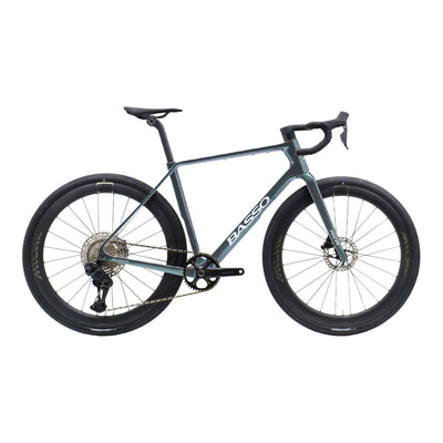 Basso Palta III GRX DI2 Gravel Bike with Fuga Carbon Integrated Bar in Aurora Green