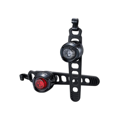 CatEye ORB Light Set Front and Rear Bike Lights In Black