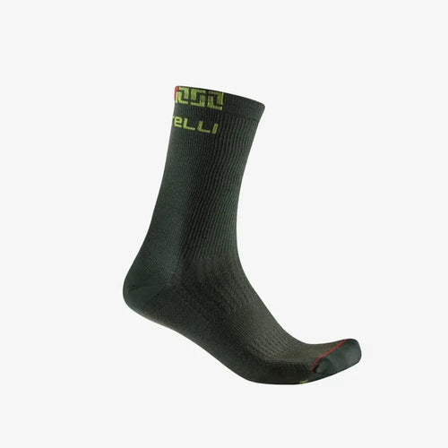 Castelli Bandito Merino 18 Socks in Deep Green