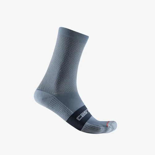 Castelli Espresso 15 Socks in Light Steel Blue