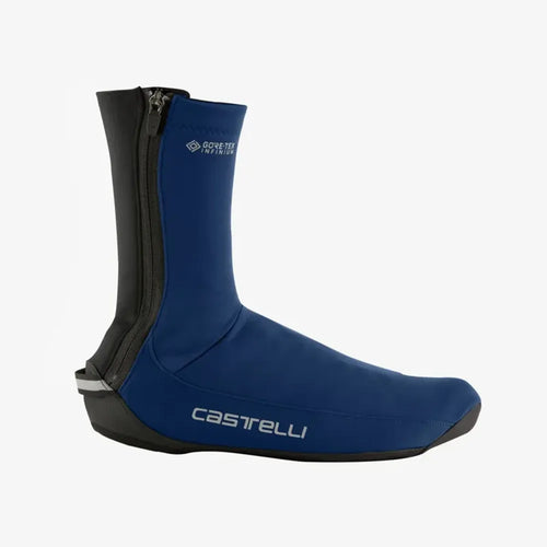 Castelli Espresso Shoe Covers in Belgian Blue