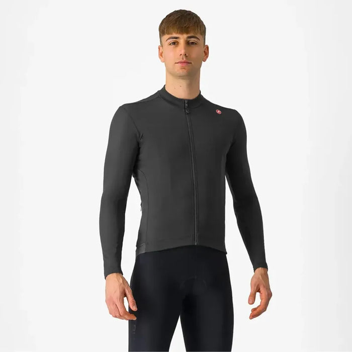 Castelli Espresso Thermal Jersey in Light Black