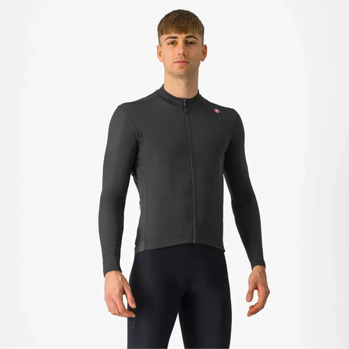 Castelli Espresso Thermal Jersey in Light Black