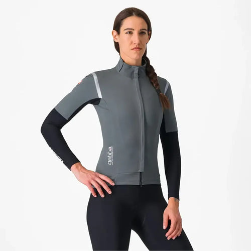 Castelli Gabba RoS 2 Women's Short Sleeve Jersey in Urban Grey/Silver Reflex