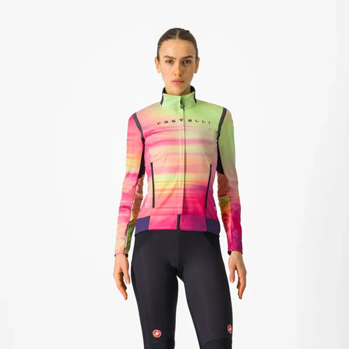 Castelli Perfetto Ltd RoS 2 Women's Jacket in Multicolour Pink