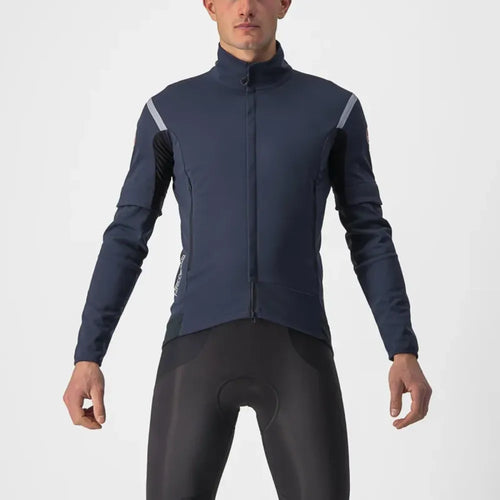 Castelli Perfetto RoS 2 Convertible Jacket in Belgian Blue/Silver Grey