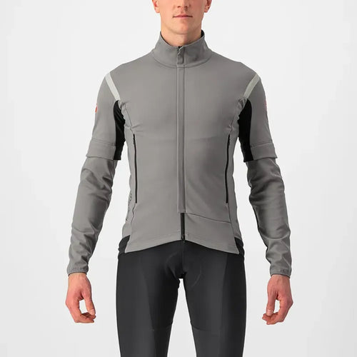 Castelli Perfetto RoS 2 Convertible Jacket in Nickel Grey/Grey