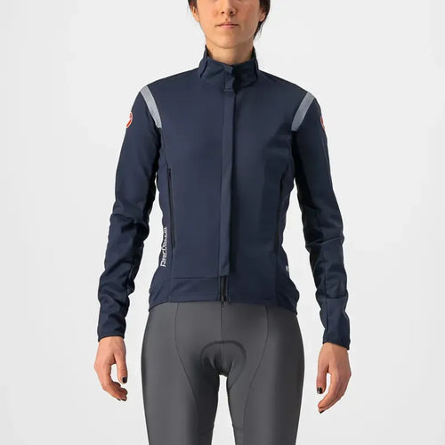 Castelli Perfetto RoS 2 Womens Jacket in Savile Blue/Silver Reflex