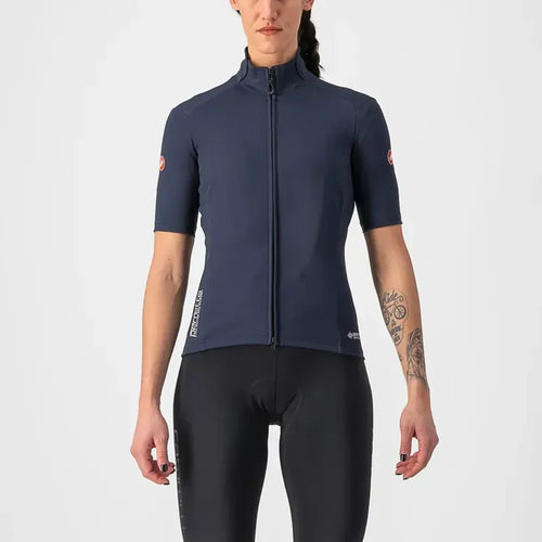 Castelli Perfetto RoS 2 Womens Wind Jersey in Savile Blue