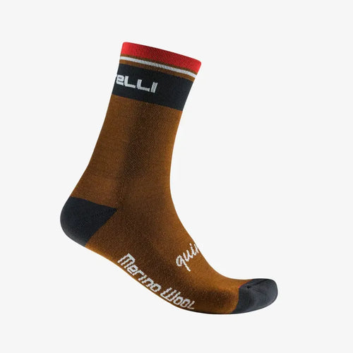 Castelli Quindici Soft Merino 15 Socks in Mocha