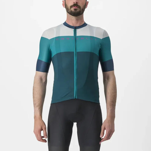 Castelli Sezione Jersey in Teal/Quetzal Green