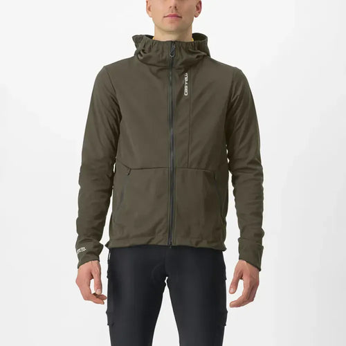 Castelli Trail Hoodie Jacket in Tarmac