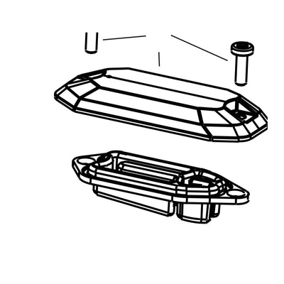 SRAM Disc Brake Lever Reservoir Cap Kit - (Includes Reservoir Cap, Bladder, Hardware) - Maven Ultimate/Silver/Bronze A1 (SRAM spare parts catalogue drawing)