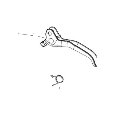SRAM Disc Brake Lever Blade Kit -Aluminum Lever Black (Includes Blade, Reach Knob, Cam, Bushings) - Maven Bronze A1 (SRAM spare parts catalogue drawing)