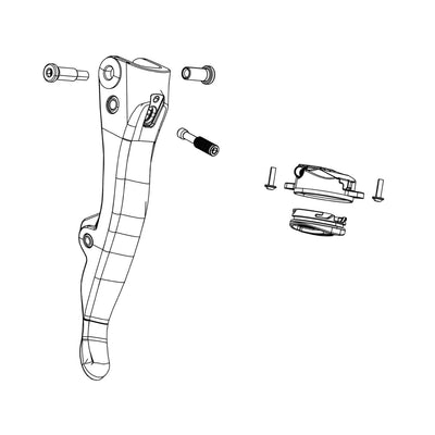 SRAM ED Brake Lever Assembly (Paddle And Elec Pod) AXS Disc - FORCE RIGHT (SRAM spare parts catalogue drawing)