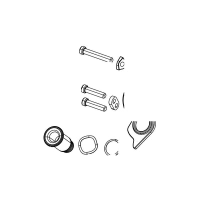 SRAM Spare - Rear Derailleur B-Bolt and Limit Screw Kit XX1/X1 Eagle Black Hex5 (SRAM spare parts catalogue drawing)