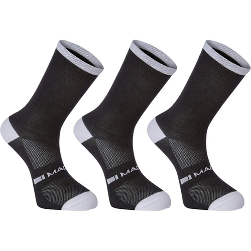 Madison Freewheel Long Cycling Socks 3 Pack in Black