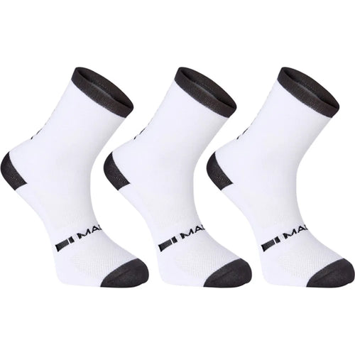 Madison Freewheel Mid Cycling Socks 3 Pack in White