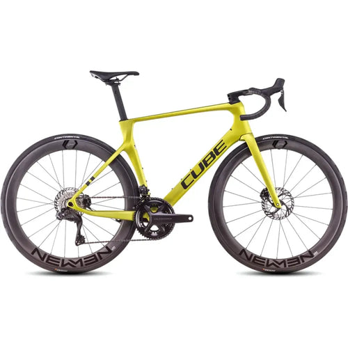 2025 Cube Agree C:62 Race Carbon Road Bike in Yellow