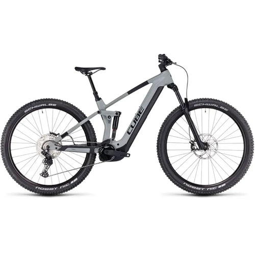 2024 Cube Stereo Hybrid 140 HPC Pro 750 eMountain Bike in Swamp Grey