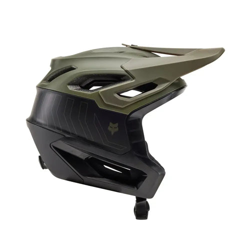 Fox Dropframe Pro Runn Helmet in Olive Green